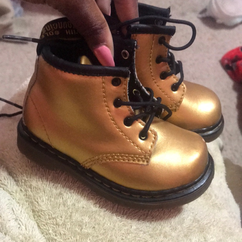 Gold Dr Martens